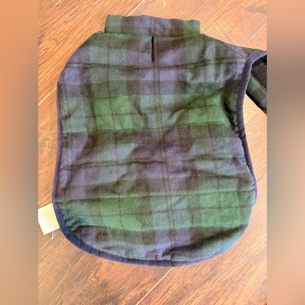 NWT J. Crew Crew Mutts Blackwatch Plaid Puffer Dog Vest